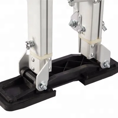 Drywall tools aluminum drywall stilts 15 inch to 23 inch walking stilts for sale