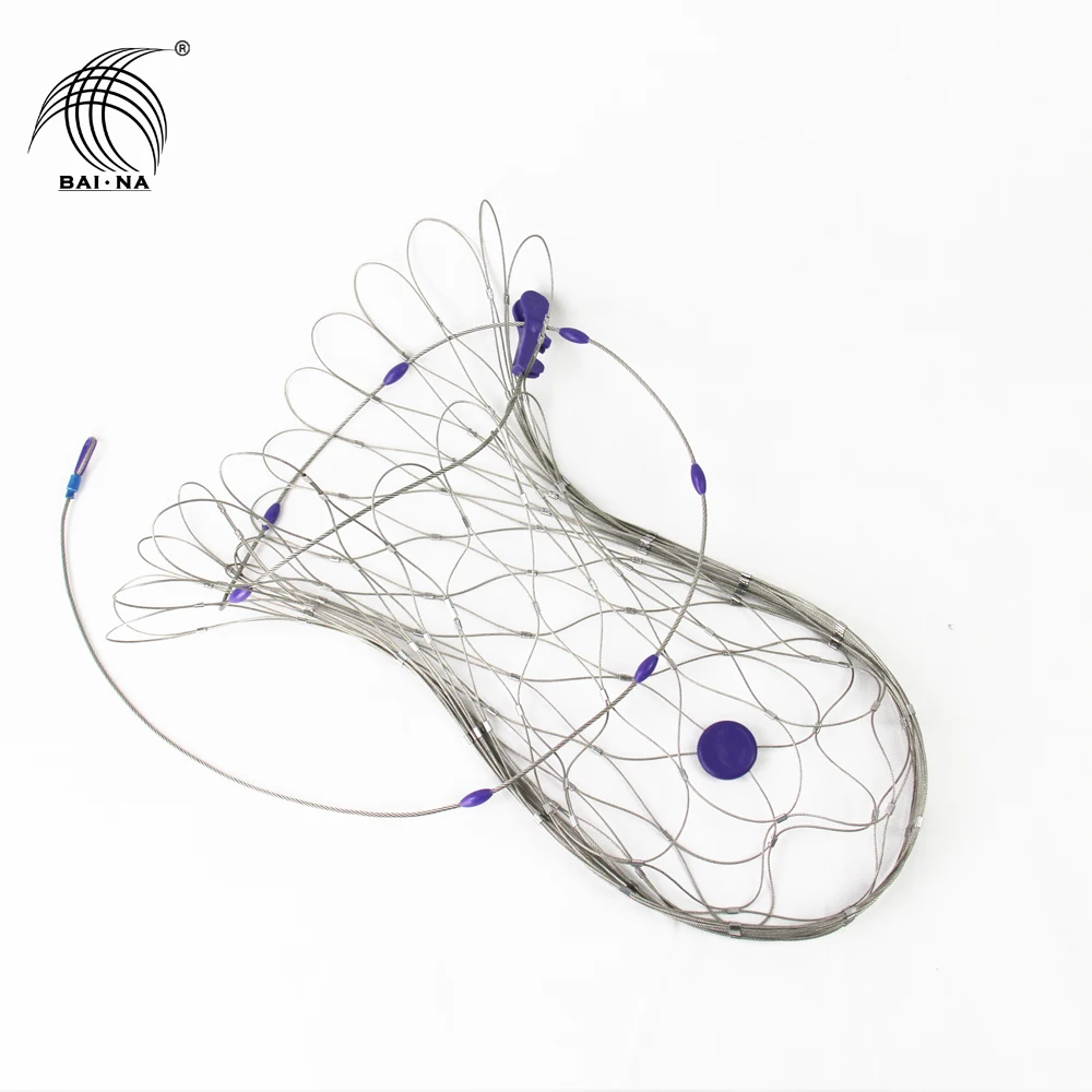 BAINA stainless steel anti-theft security metal wire mesh bag