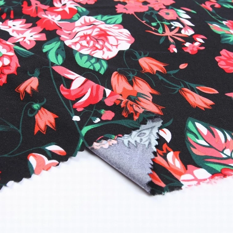 
Latest dty brushed polyester spandex jersey fabric polyester textile for print 