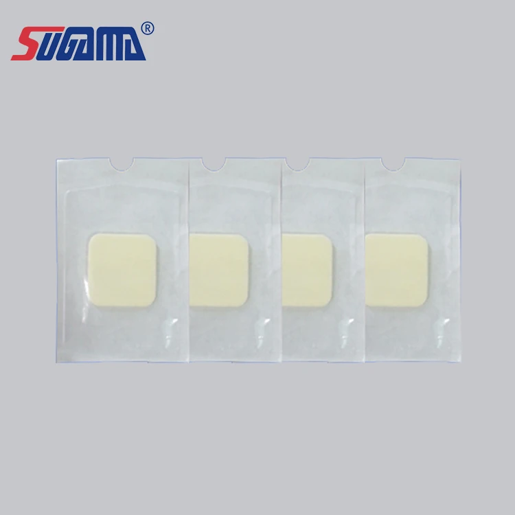 sugama brand adhesive medical transparent wound dressing with sponge