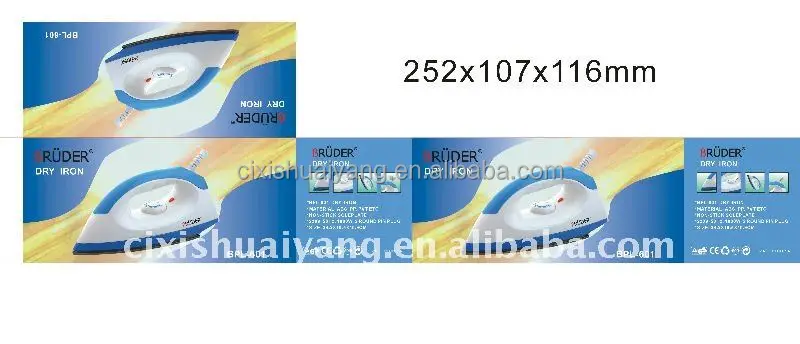 SY-601 сухой паровой утюг с основная функция сухой глажки и