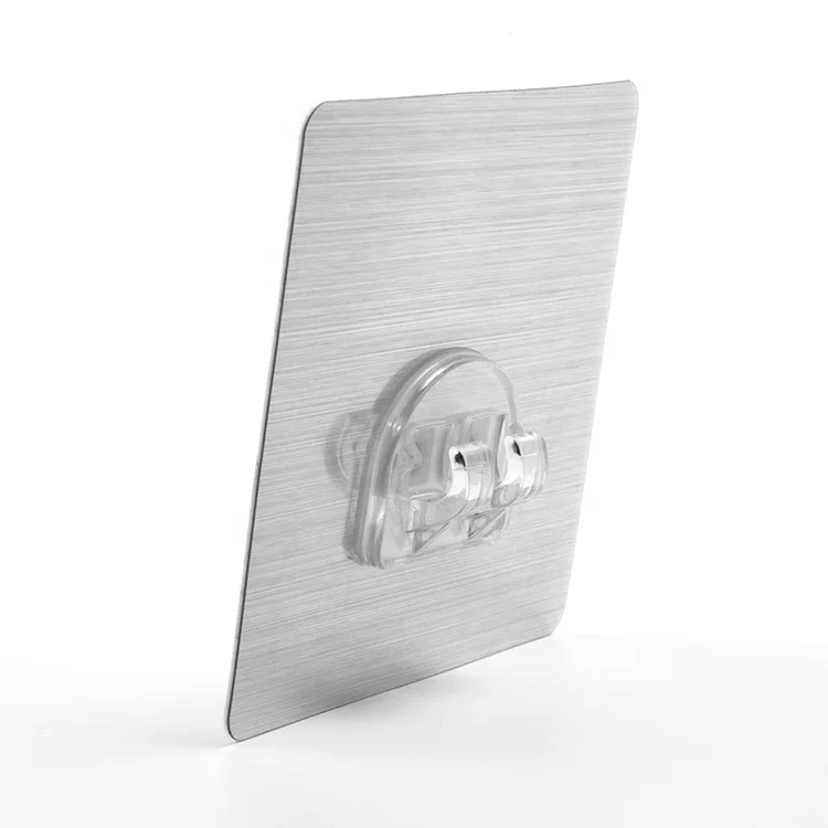 Customized reusable self adhesive silicone wall hooks for kitchen bathroom racks