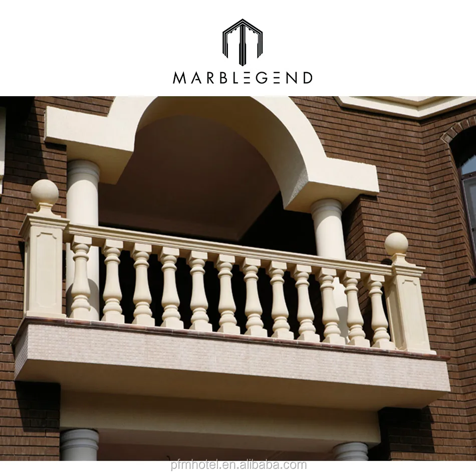 Handcarved marble balustrade granite baluster and railing for balcony