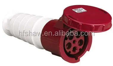 (High Quality)63A/125A IP67 Outdoor 3 Pins/5Pins Waterproof Industry Socket And Plug explosion proof  with alexa and google