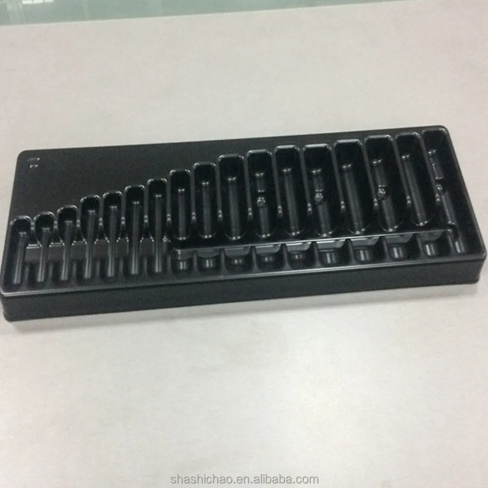 PVC/PET/BIO/PS/PP Plastic Type and Blister Process Type biodegradable blister tray