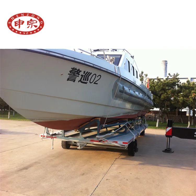 factory hot sales 20 ton galvanized boat trailer on alibaba