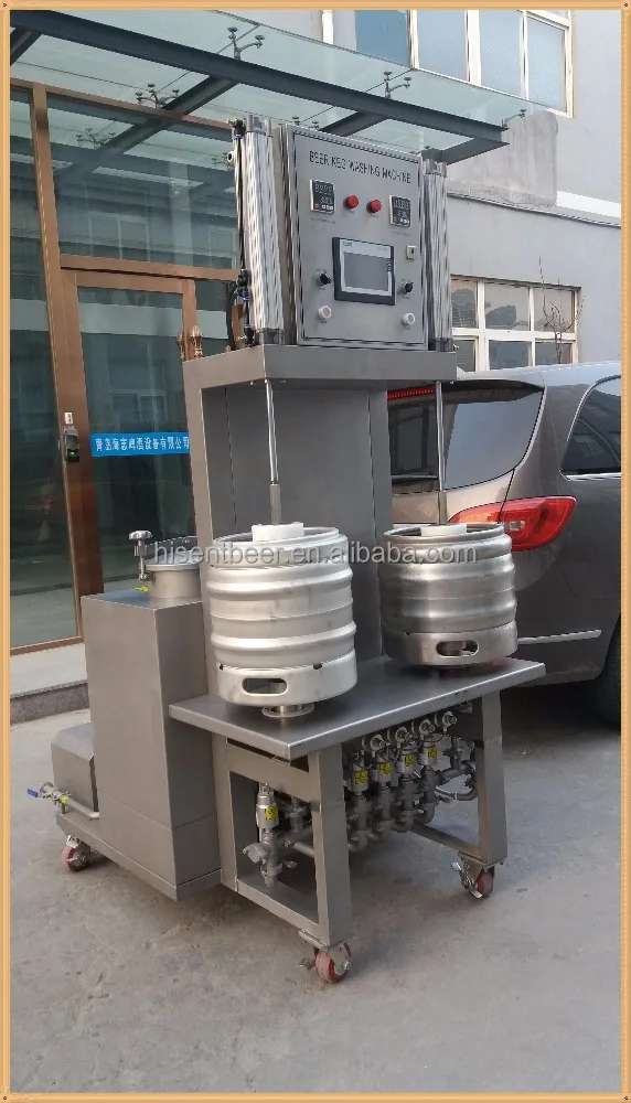 
automatic beer keg washing cleaning sterilizing machine 