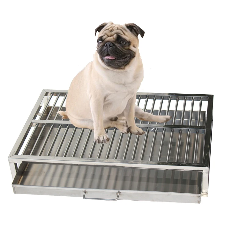 
Stainless steel material 68*46*12 cheap portable indoor dog pet toilets for sale 