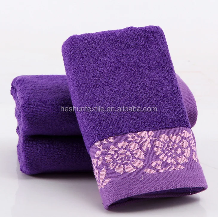 Embroidery logo 100% cotton jacquard advertisement multifunction towel with satin