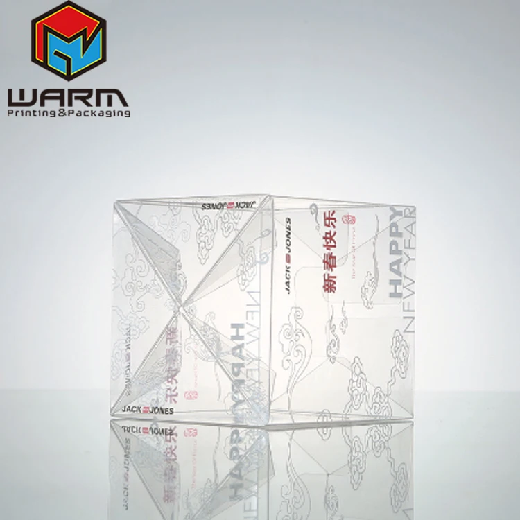 2021 Custom Printing Luxury Su-pack Factory Custom Folding PET PVC PP Acetate plastic boxes