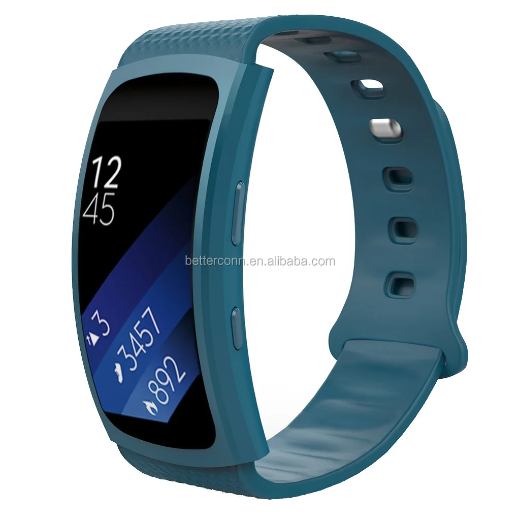 Soft Silicone Replacement Sport Band for Samsung Gear Fit2 SM-R360 / Fit2 Pro Smart Watch