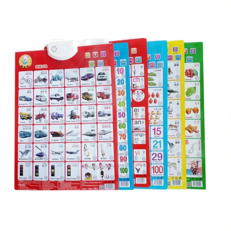 Wholesale Language Learning Audio Wall Chart for Children Education Sound Poster