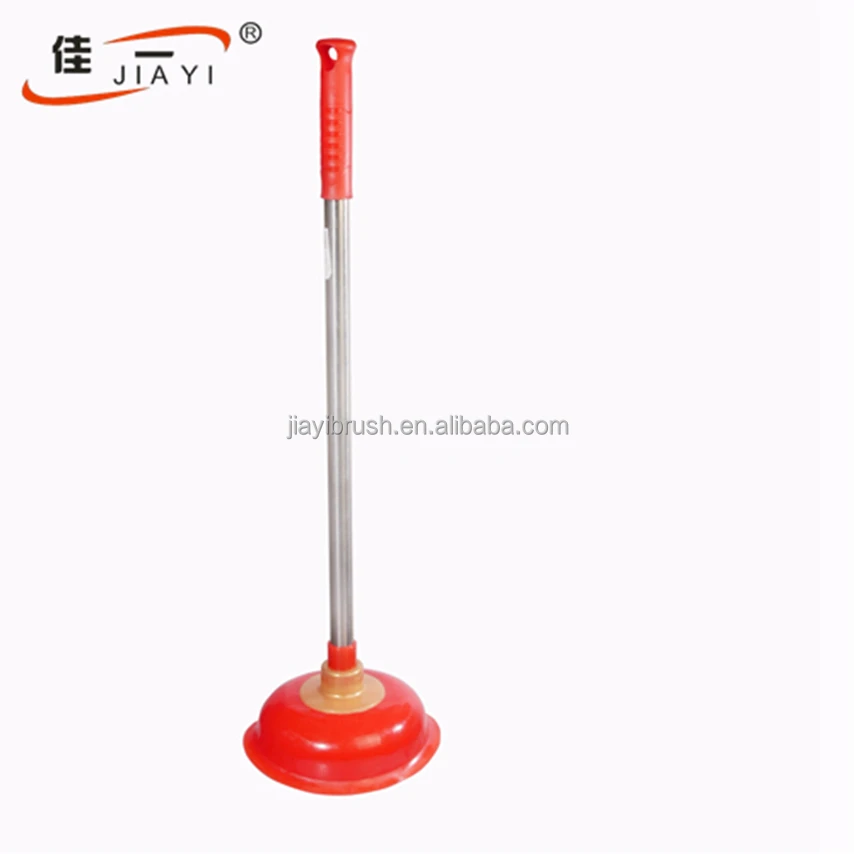 
Heavy Duty Stainless Steel bathroom Plastic toilet plunger 