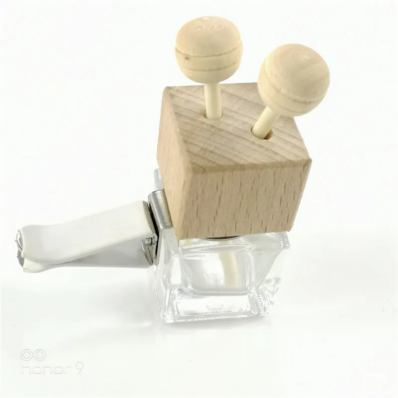 
High Quality Square Clear 10 ml Mini Perfume Bottle Empty Hanging Car Air Freshener Perfume Holder 