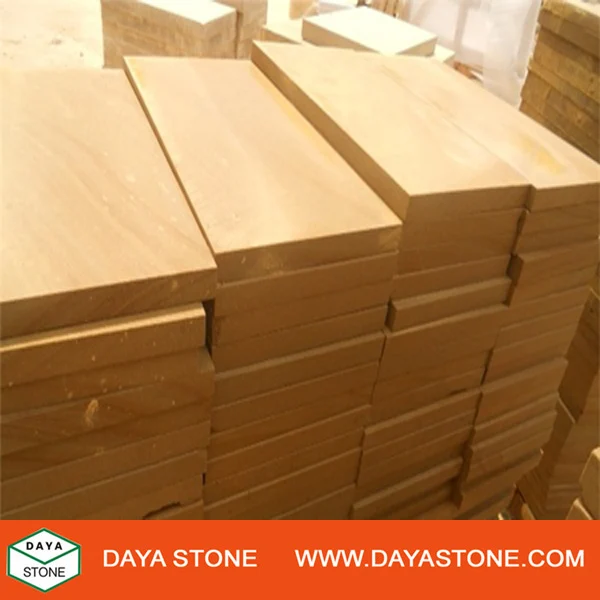 Плитка из натурального желтого песчаника