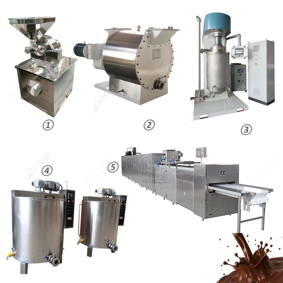 Fully Automatic Chocolate Protein Bar Small Chocolate Production Line