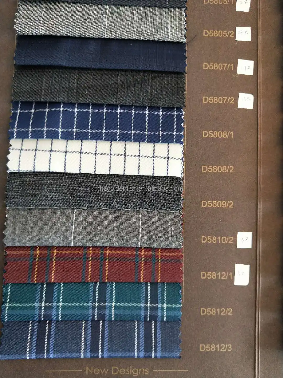
Marketable Cut length 100% Merino Wool Suiting Tweed Tartan fabric for Suit Uniform 