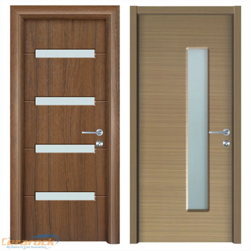Cerarock hot sale PVC interior office door / hospital door with glass window