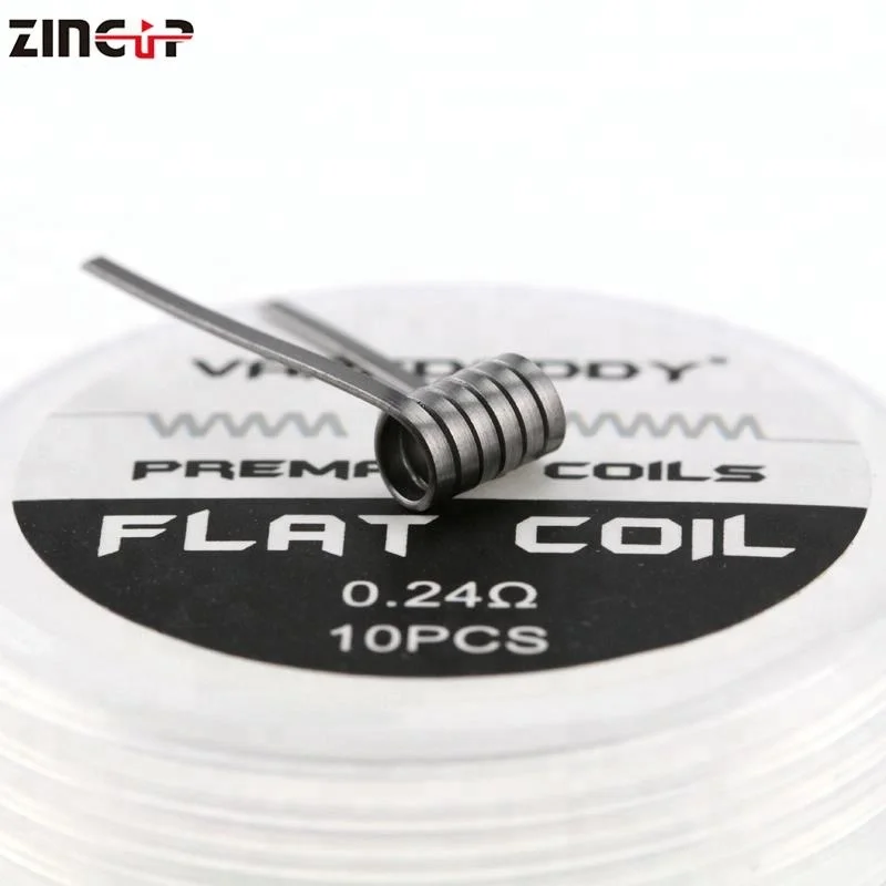 
Best Selling Heating Wire Nichrome/A1/Ni80 Vape Flat Prebuilt Coil 