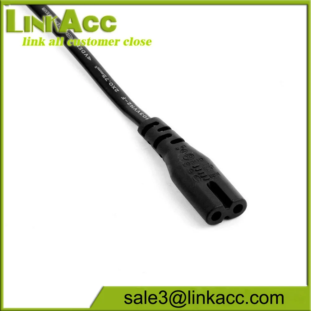 2-Prong AC Power Cord Cable Lead For HP Deskjet Printer Scanjet Scanner Adapter