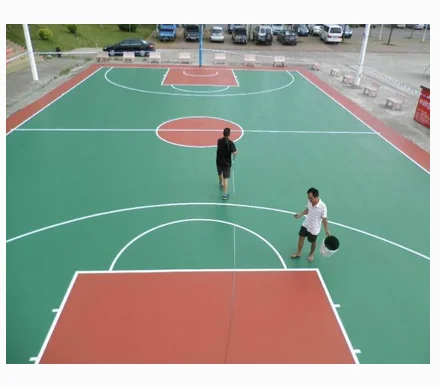 Antislip new type pp  standard sizes rubber outdoor sports court badminton flooring mat