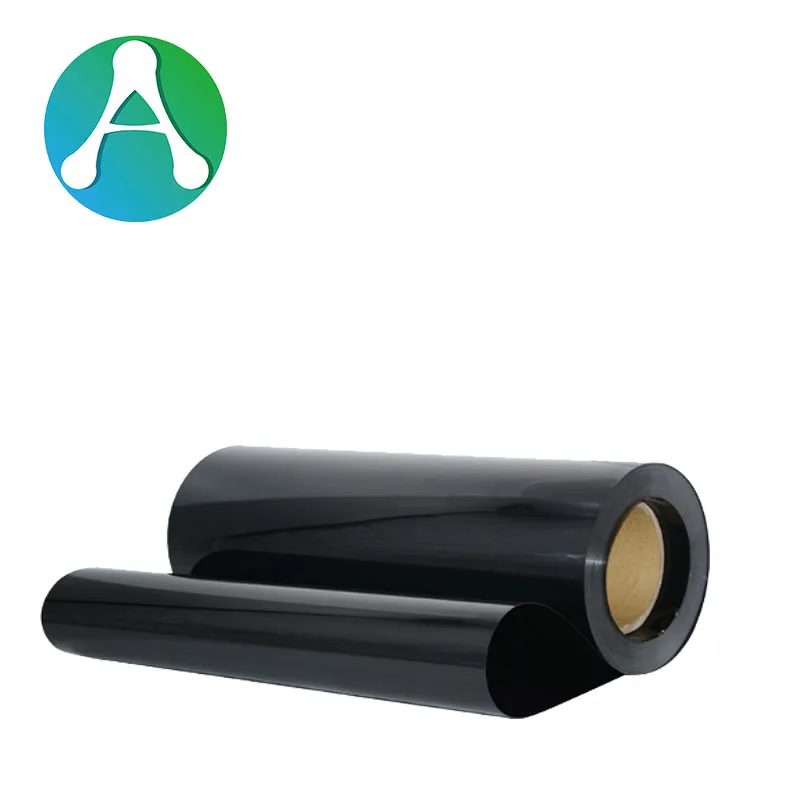 
0.5mm Glossy Black Finish PVC Film PVC Plastic Sheet Rolls for Vacuum Forming 