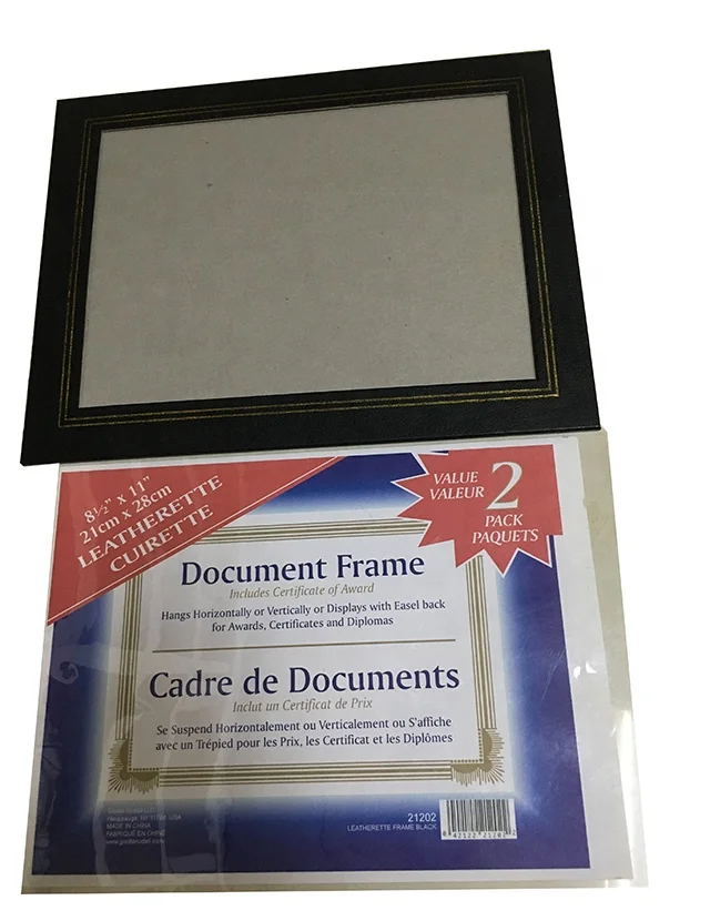 Certificate document paper frame Premium Document frame Diploma stand frame A4 paper photo holder