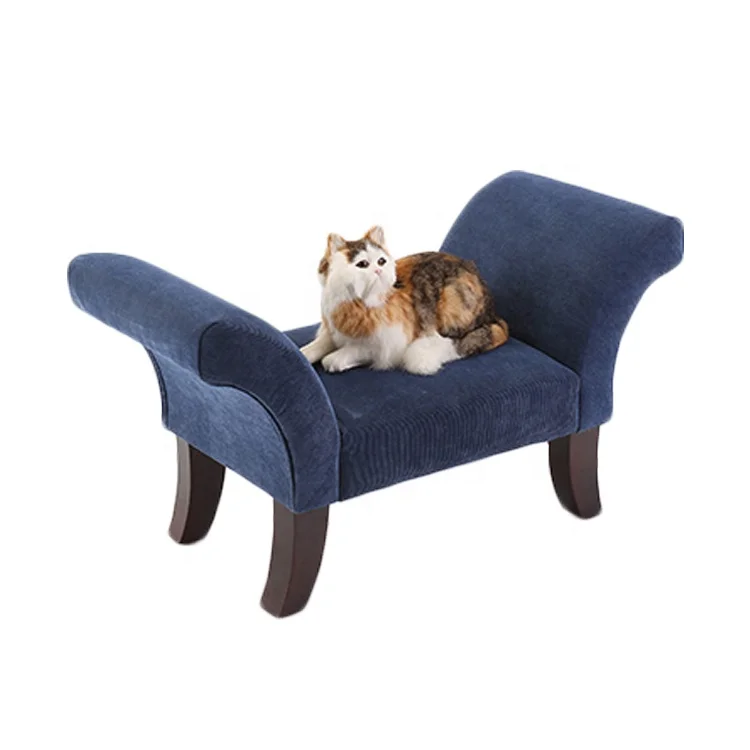 Pet furniture solid wood frame pet dog sofa luxury dog bed sofa for dogs cats