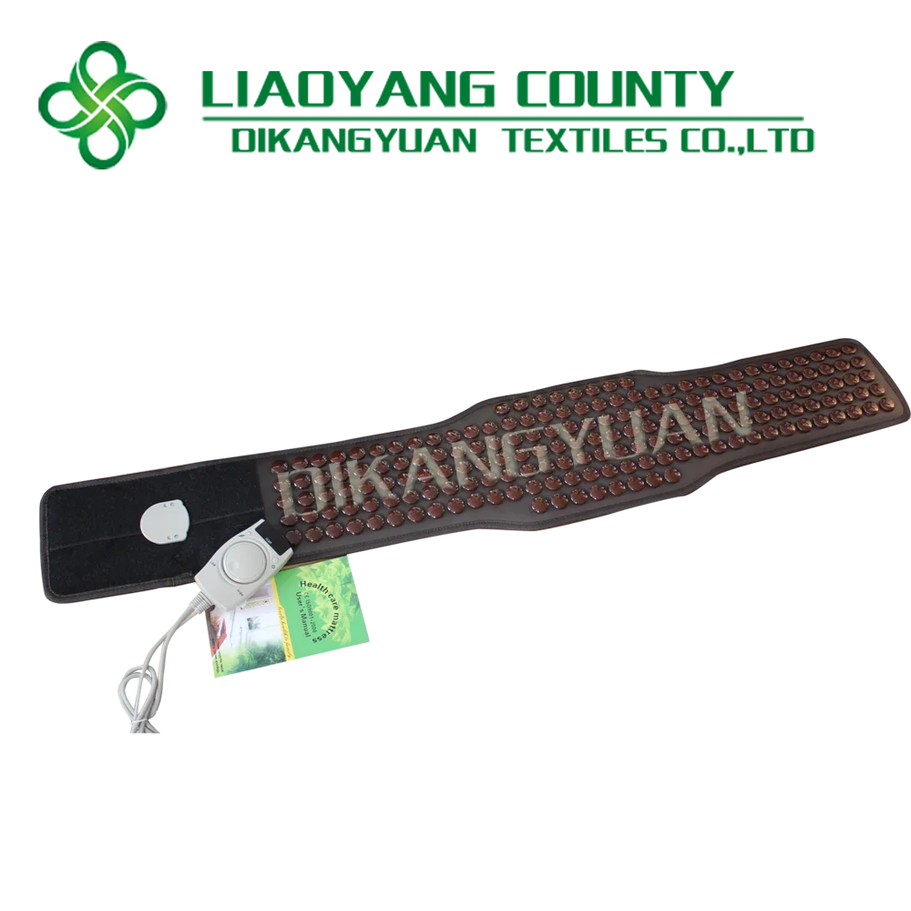 far infrared heated Shiatsu electric fat burning massage belt negative ion tourmaline mattress