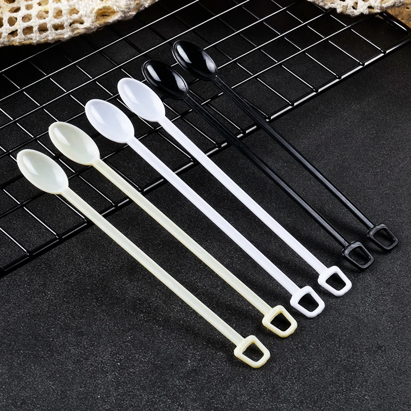 Plastic Spoon,Disposable coffee stirring spoon Plastic Flatware set