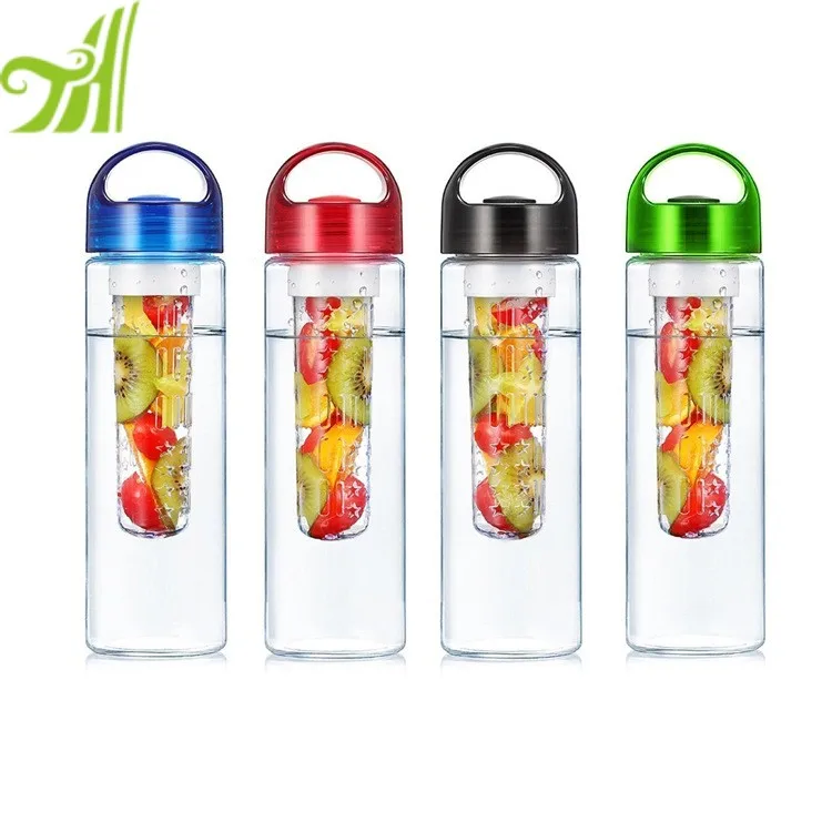 700ml summer promotion portable shape fruit infuser plastic water bottle