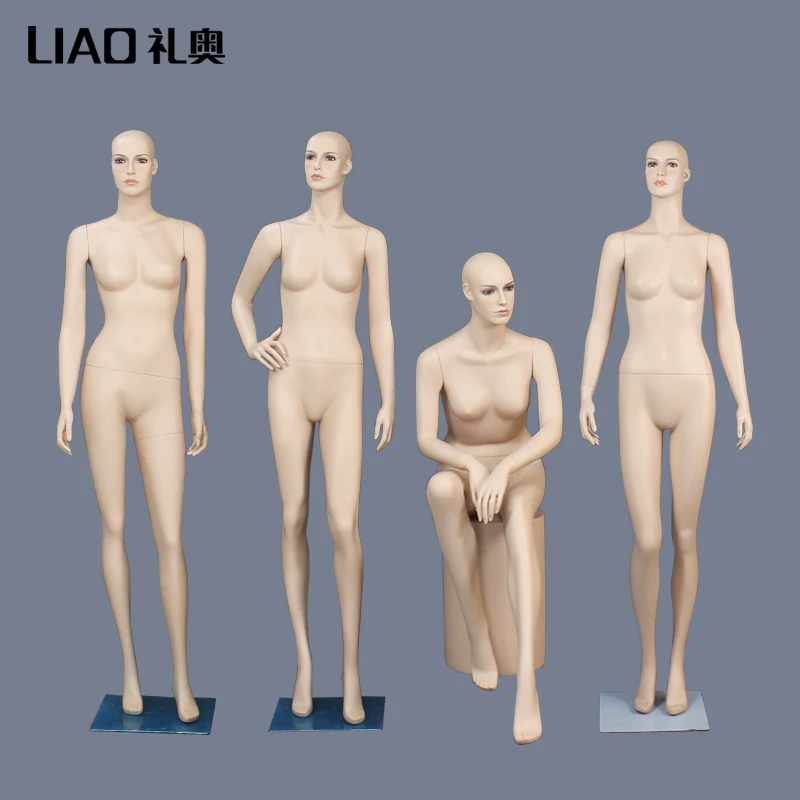 fiberglass skin White gold female full body mannequin Window Display