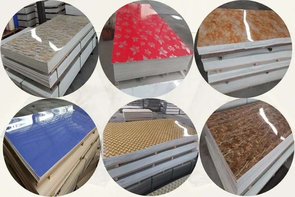 PVC Marble Alternative Board UV Coating DIY  Plastic Marble Sheet For Wall Panel Floor Decoration