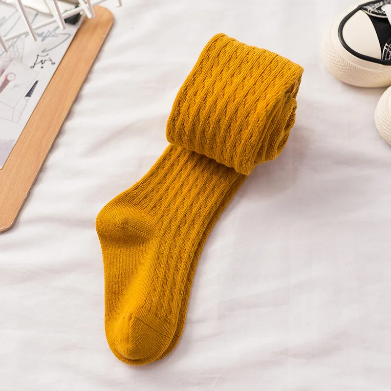 Bonipony Baby Toddler Girls Cable Knit Tights Funky Colorful Happy Kids Legging Stocking Pants Combed Cotton Pantyhose