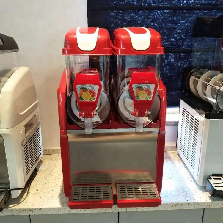 
15L 2 tanks CE approved frozen slush vending machine with imported compressor 