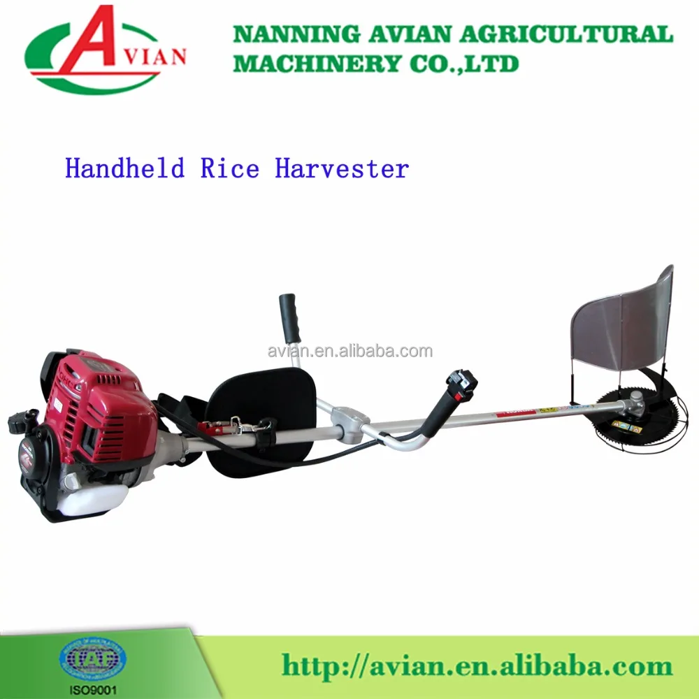 Mini Gas Power Single Row Backpack Rice Harvester