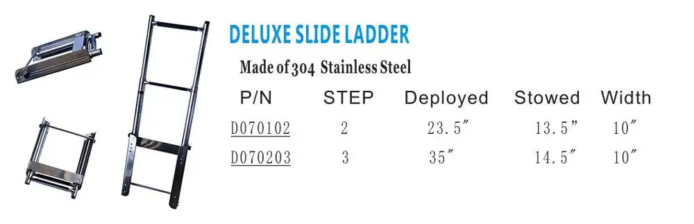 Xiamen Sunshine Marine 2022 wholesale 10 width marine hardware boat ladder steps with top quality