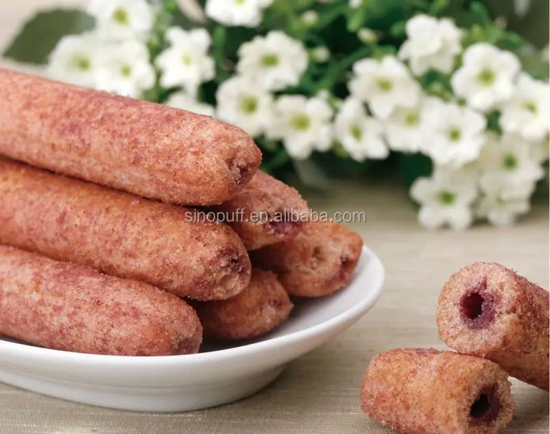 
Core Filling Puffed Corn Snacks Food Extruder Machine/High Capacity Snake Food Processing Line 