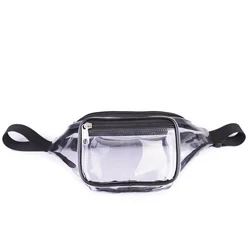 Оптовая продажа, индивидуальная прозрачная поясная сумка из ПВХ