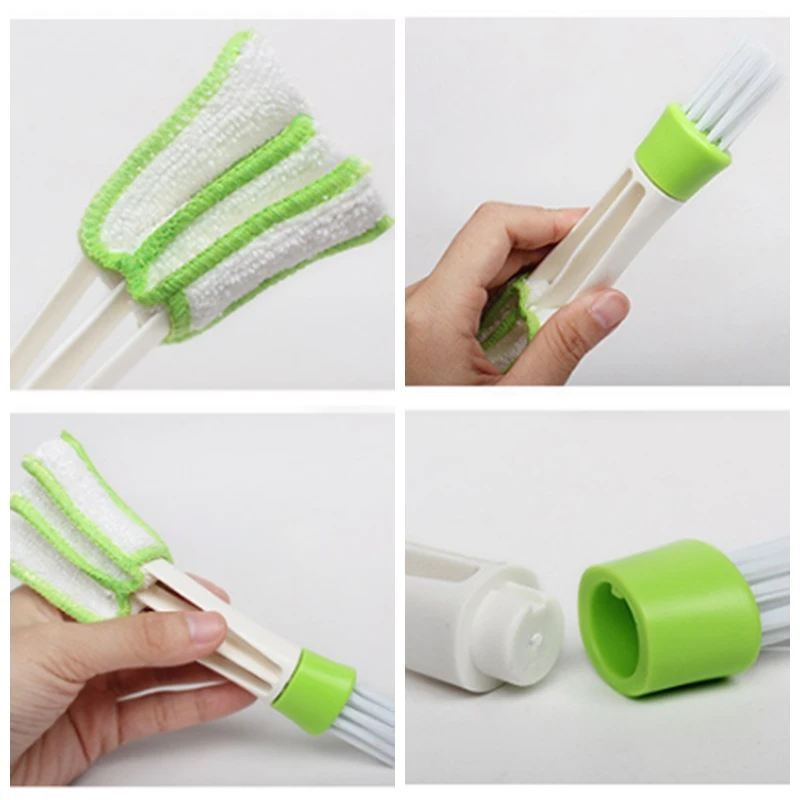 Double Head Automobile Air Conditioner Outlet Cleaning Brush