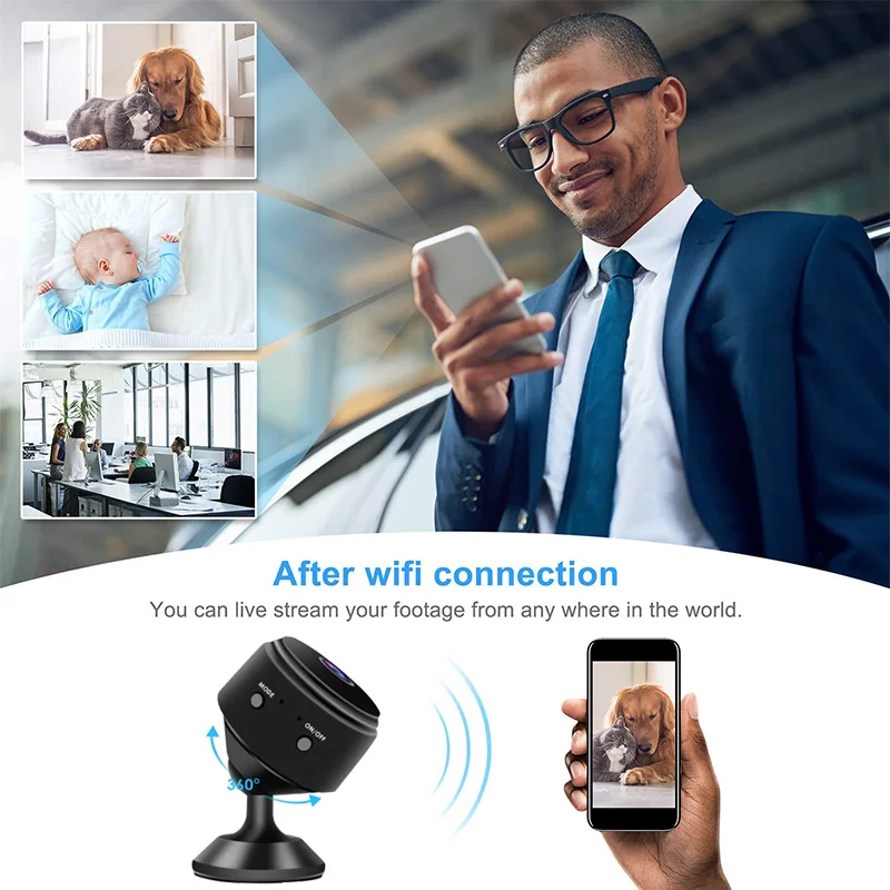 Gevilion оптовая продажа мини скрытая cam портативный автомобиль Wi Fi батарея шпион камера