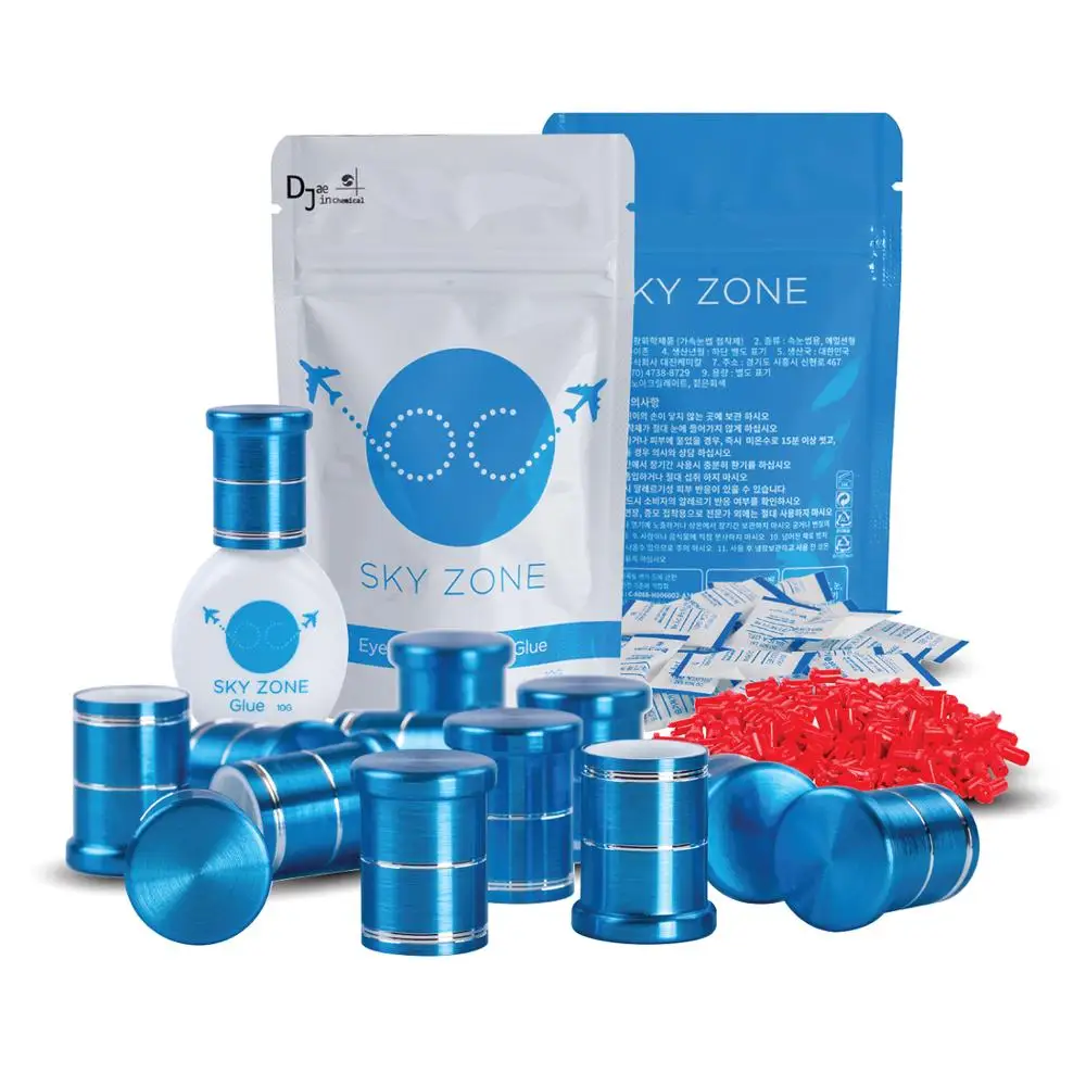 Eyelash Extension Glue sky zone Volume and Classic lashes/1-2 Sec Drying time/Retention 7 weeks Sensitive Glue