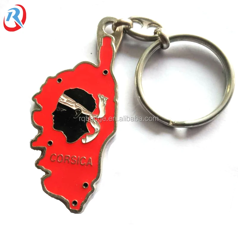Custom own logo high quality soft enamel metal keychain