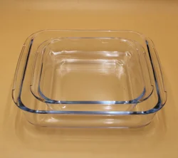 Cheap Square Oven safe borosilicate glass bakeware baking dish