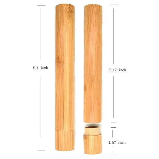 
Экологичный Натуральный Бамбуковый держатель, бамбуковый чехол для зубной щетки 