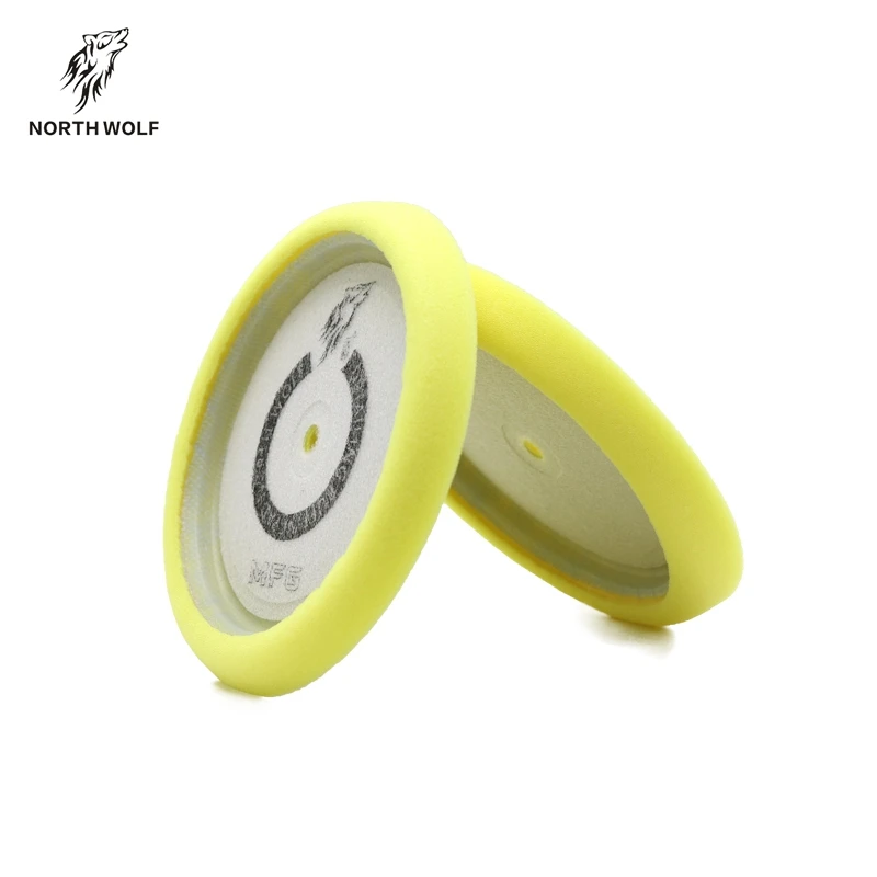 North Wolf Polishing Pad Car Detailing Curved Back Foam Buffing Pad Auto Car Care Polishing Pad