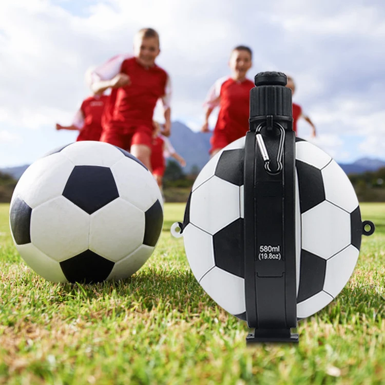 Personalized Adult Sport Soccer Drink Foldable Silicone Water Bottle BPA Free