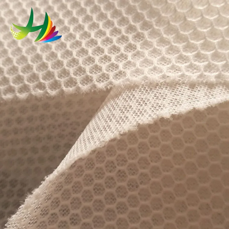 
HH-060 3D spacer mesh material fabric spacer fabric for bath mat sports shoes using net mesh fabric 
