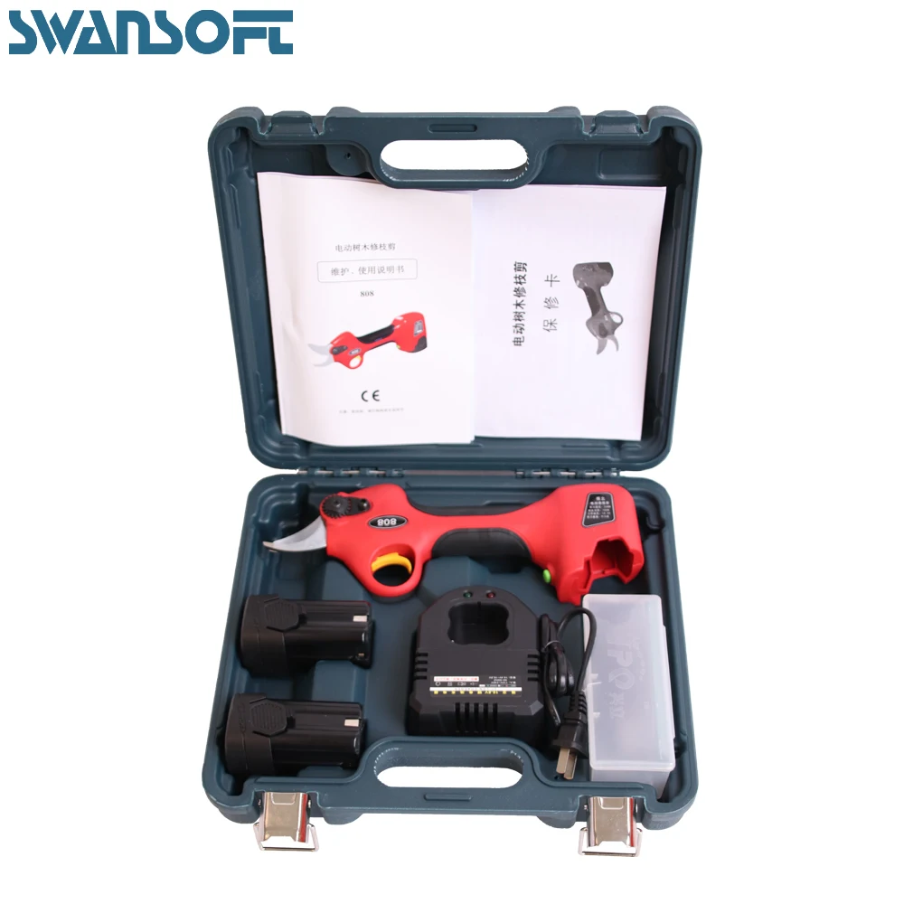 WS808 cordless 25mm electric bypass pruners 2019 new type