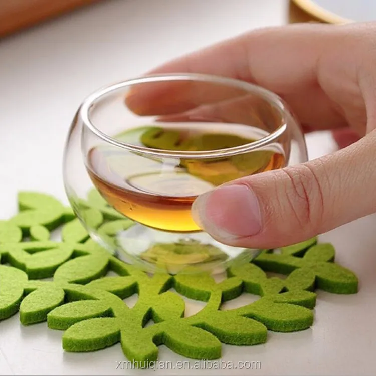 Изготовленная на заказ термостойкая стеклянная чашка с двойными стенками